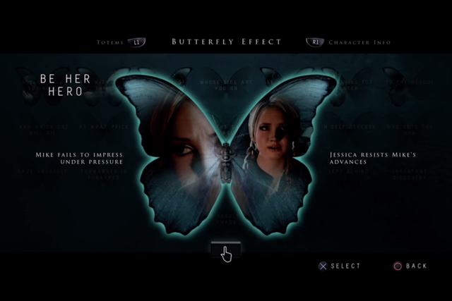 Until Dawn Butterfly Effect example